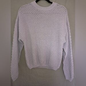 Universal Thread Women's Light Purple Crew Neck Knitted Sweater